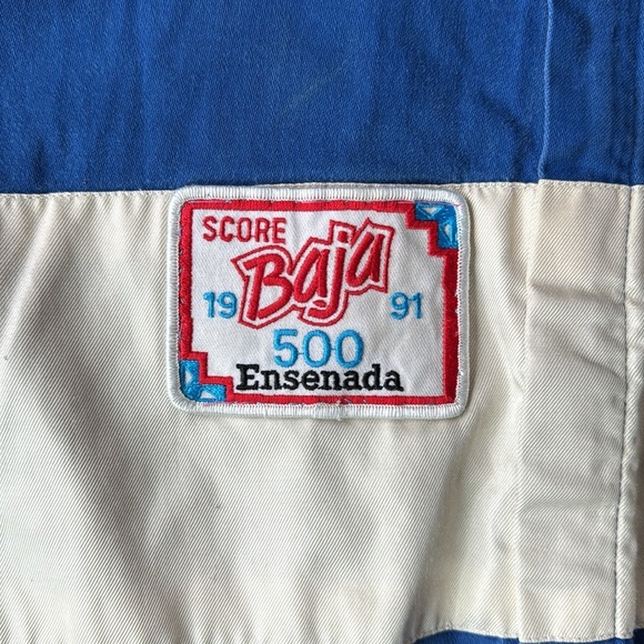 Worth Racing Suit Blue Racing Coveralls Vintage 1991 Baja 500 Size Extra Large - Picture 4 of 17
